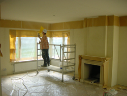 Edwin Westland aan de spachtelputz